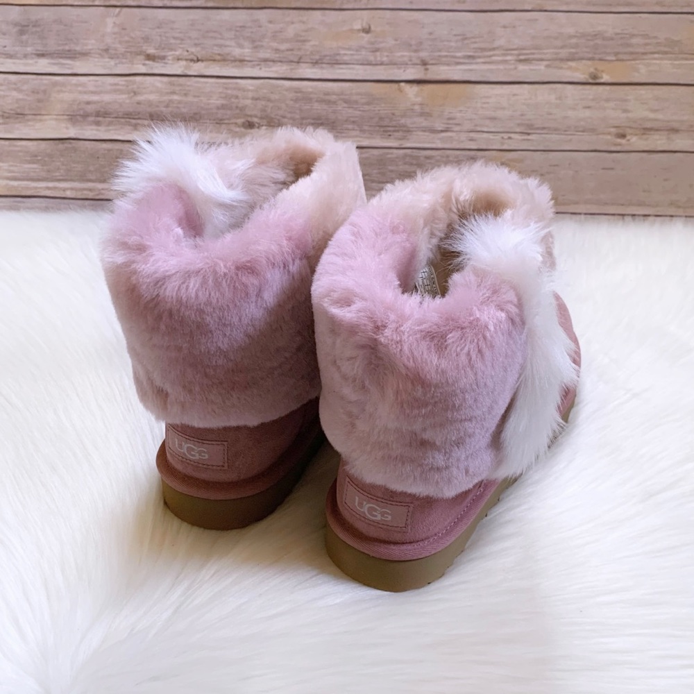 UGG Classic Mini Wisp Boots In Pink Dawn - Picture 4 of 8